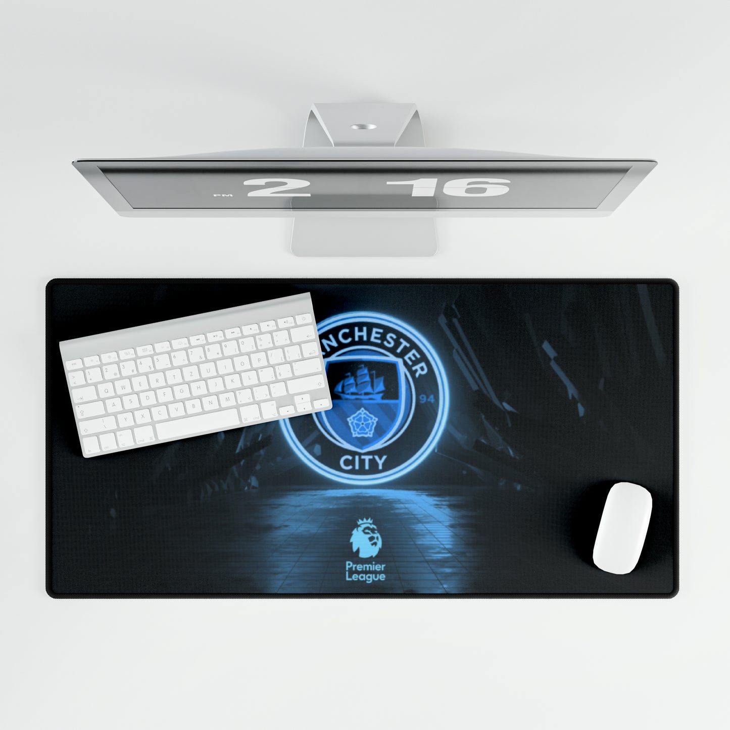 Manchester City Premier League Soccer Futbol High Definition Schreibtischunterlage Mousepad