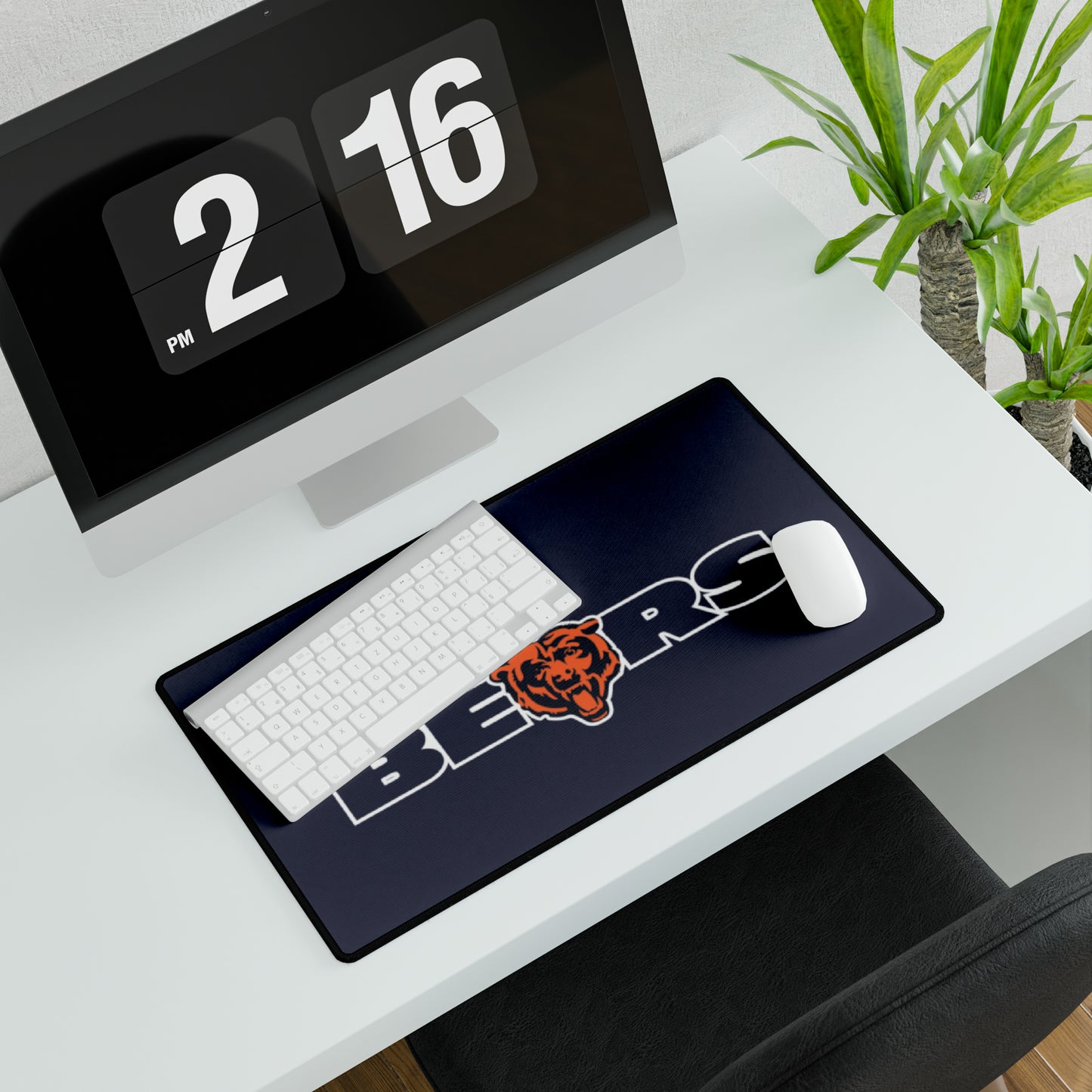 Chicago Bears Mascot Blue NFL Football High Definition Desk Mat Mousepad