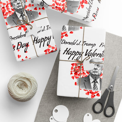 Happy Valentine's Day From President Valentine's Present Gift Love Wrapping Papers