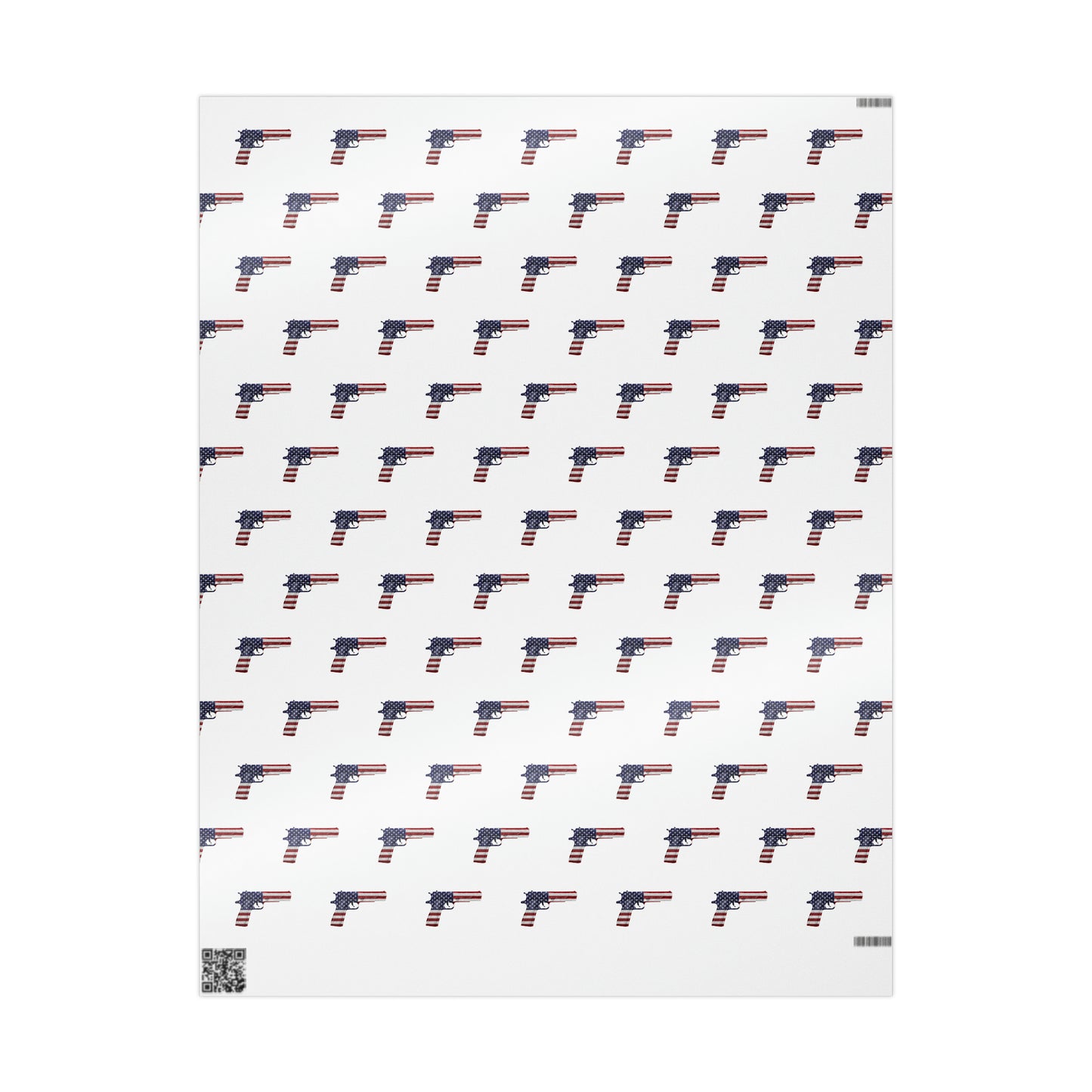 American Flag Gun 2A Christmas Wrapping Paper