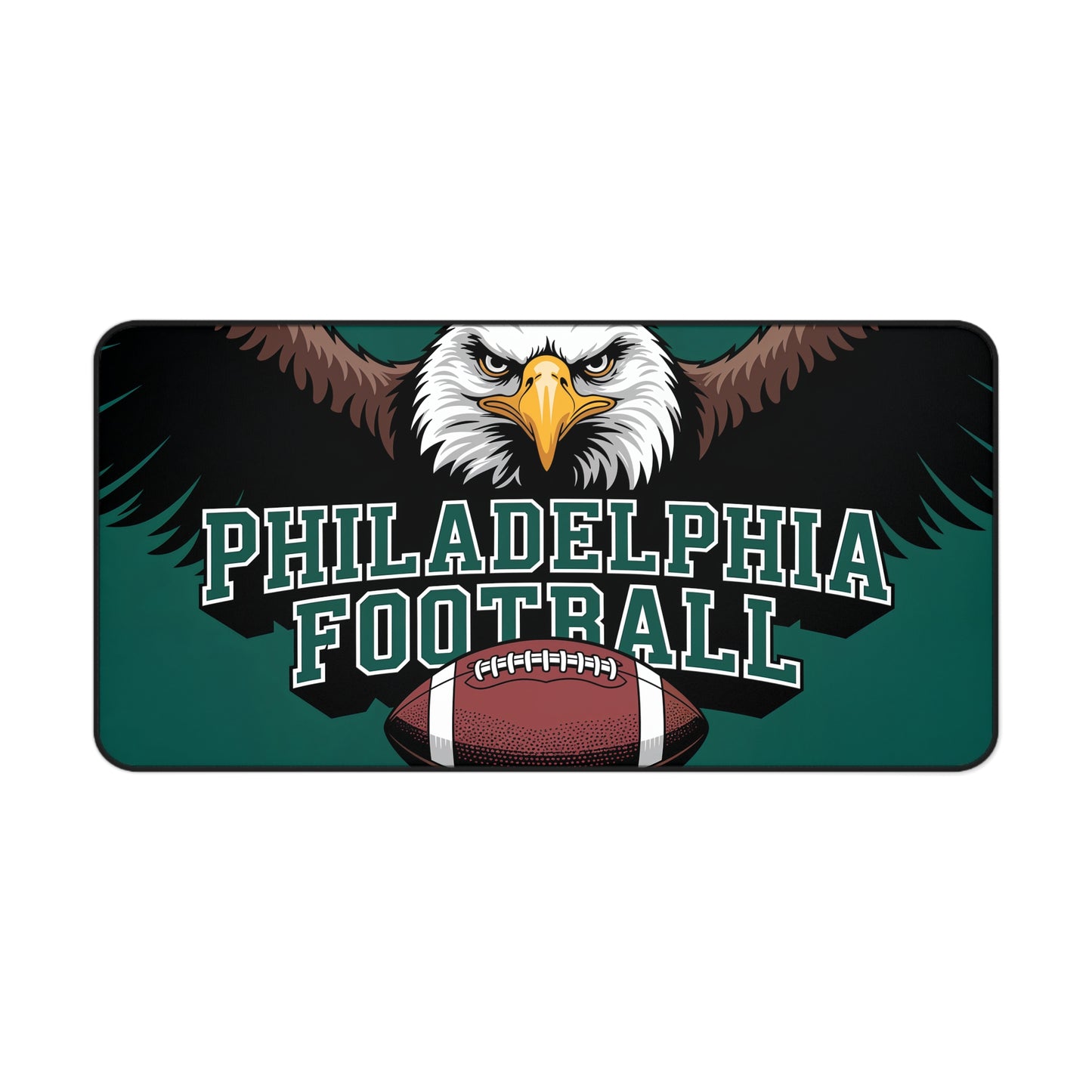 Philadelphia Football High Definition Print Non Slip Desk Mat Office Home Mouse Pad Sports Fan Gift Ultra Smooth Surface Rubber Backing