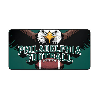 Philadelphia Football High Definition Print Non Slip Desk Mat Office Home Mouse Pad Sports Fan Gift Ultra Smooth Surface Rubber Backing