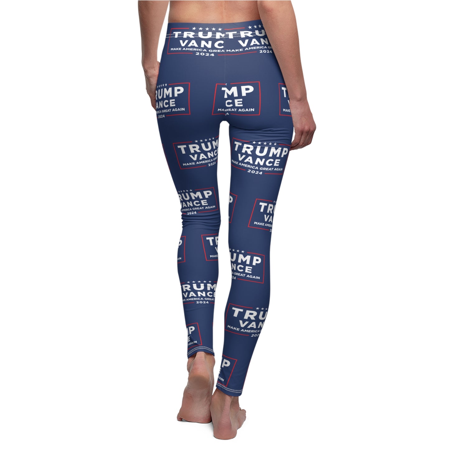 Trump Vance 2024 MAGA Blue Women's Casual Leggings MAGAGA Store