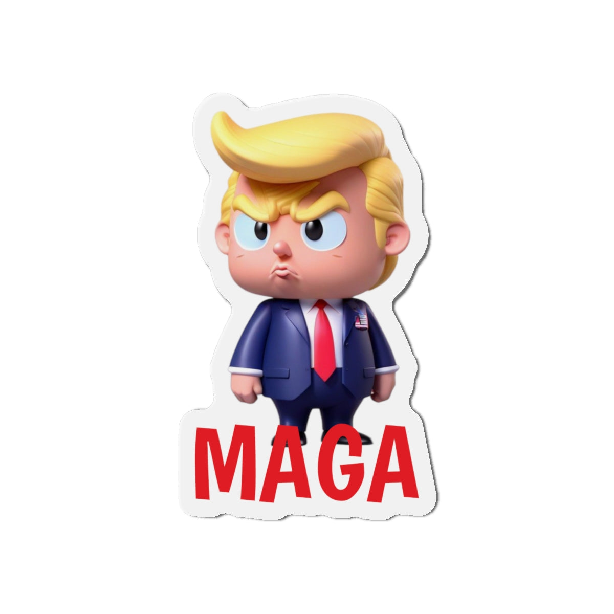 Little Trump MAGA America Style 1 gestanzter Magnet