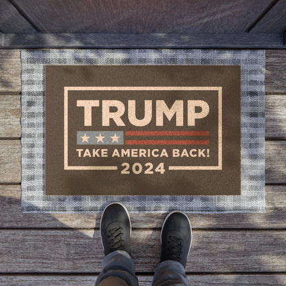 Trump MAGA Take America Back Outdoor Heavy Duty Shoe and Boot Welcome Doormat