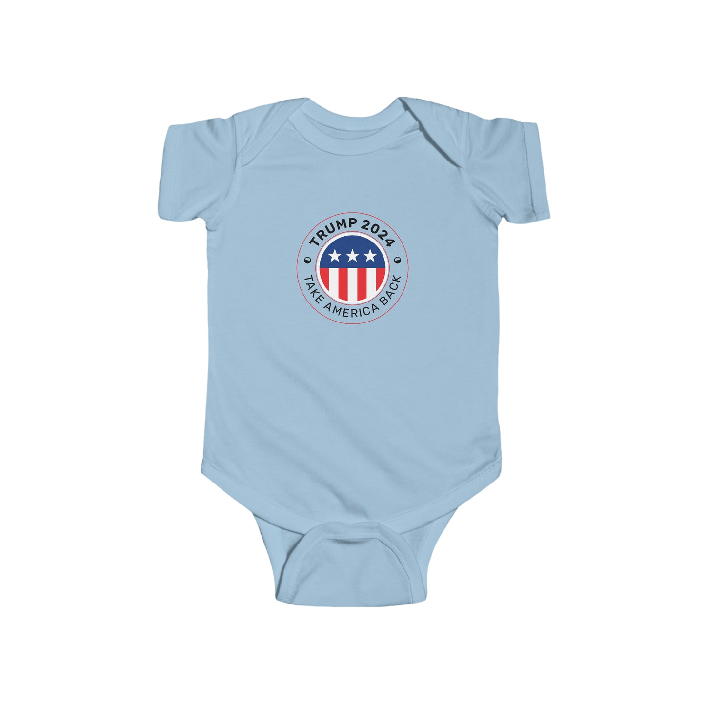 Trump 2024 Baby-Body aus Feinjersey