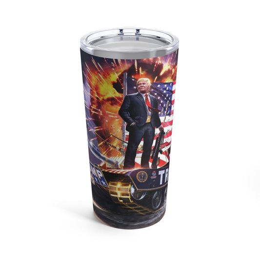 Trump The Warrior MAGA Hot and Cold Edelstahlbecher 20oz