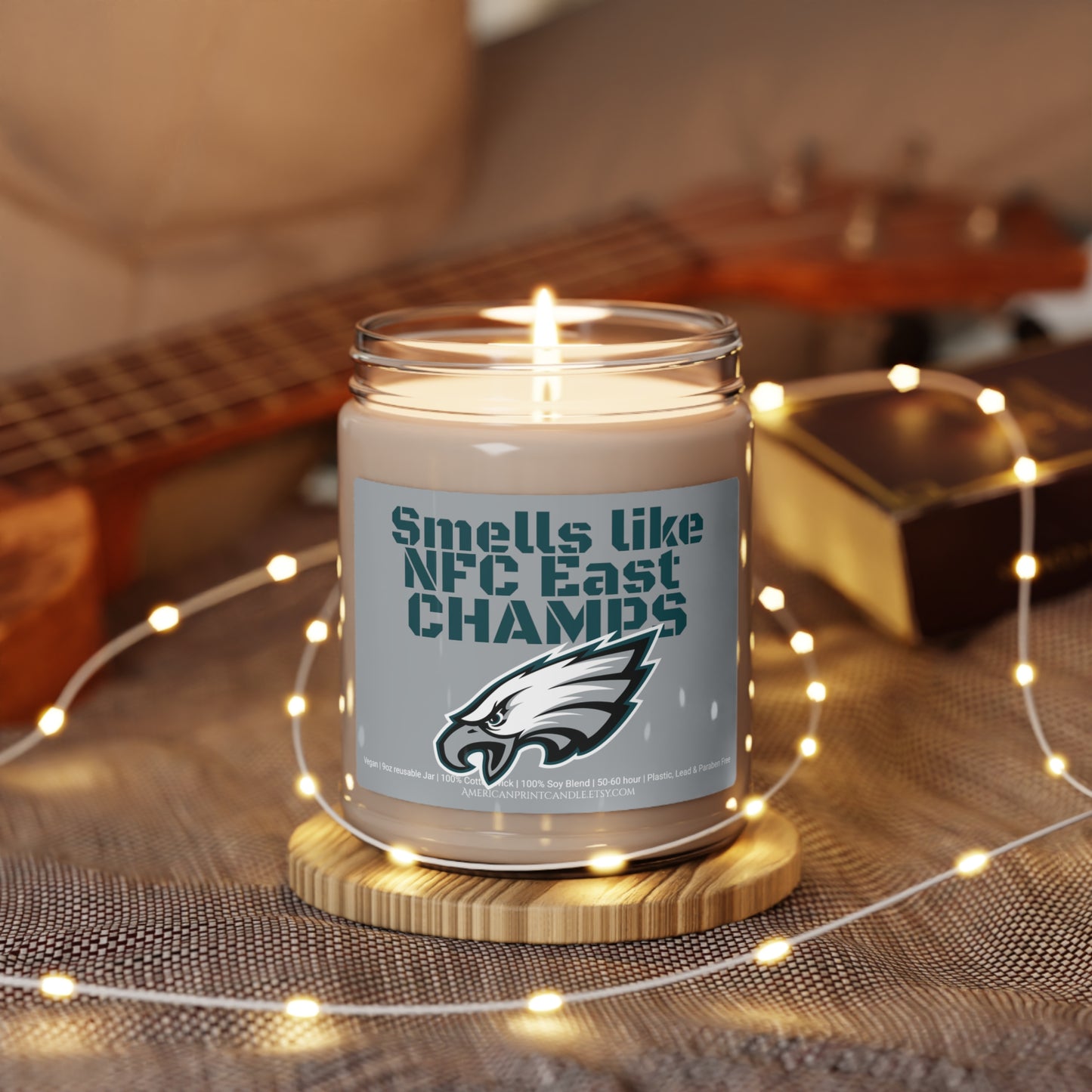 Smells like NFC East CHAMPS Eagles Scented Soy Candle, 9oz *Philadelphia