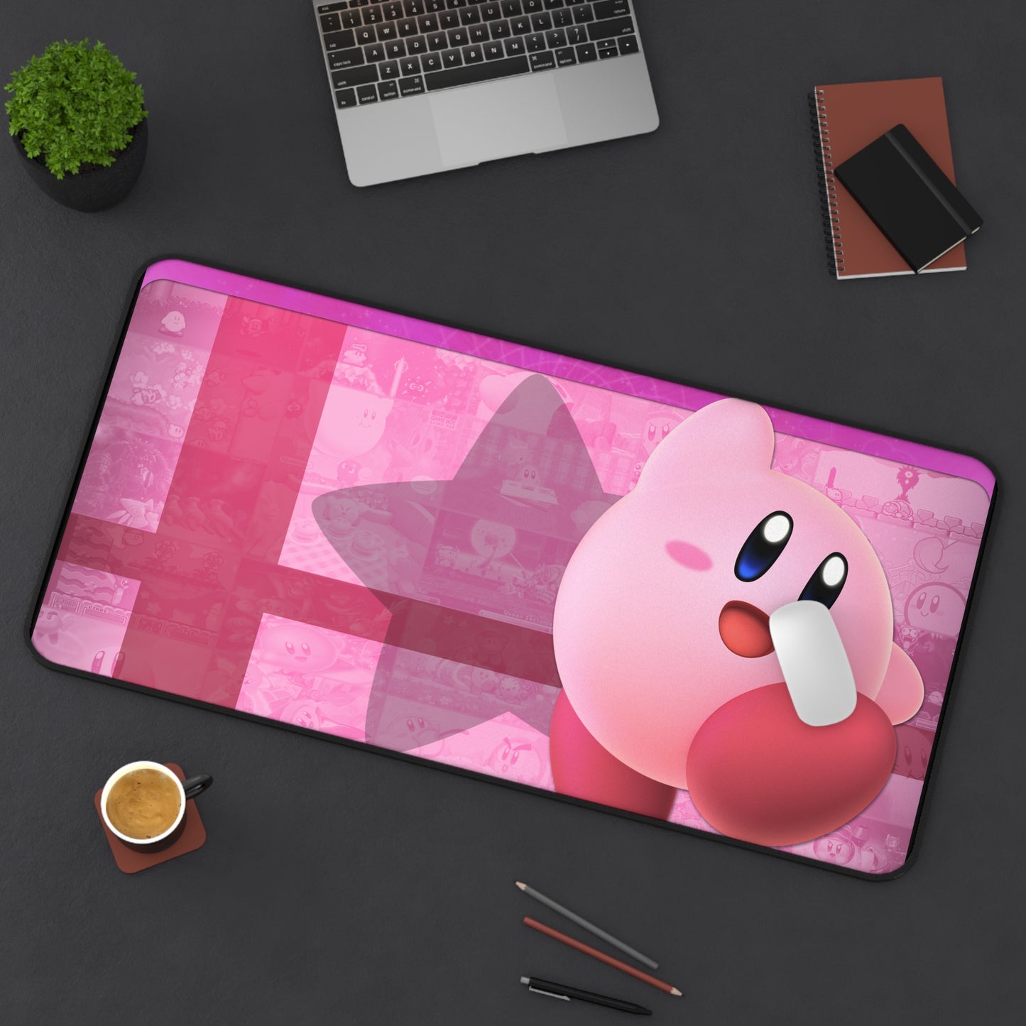 Kirby Pink High Definition Game Office Home PC Desk Mat Mousepad