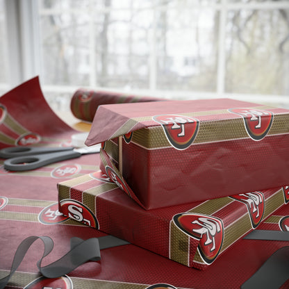 San Francisco 49ers NFL Football Geburtstagsgeschenkpapier Urlaub