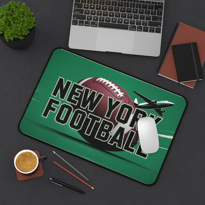 New York Football High Definition Print Non Slip Desk Mat Office Home Mouse Pad Sports Fan Gift Ultra Smooth Surface Rubber Backing