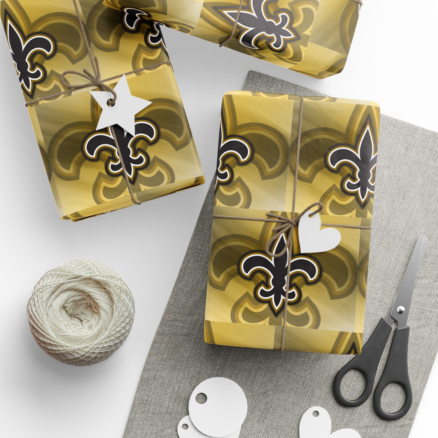 New Orleans Saints NFL Football Birthday Graduation Gift Wrapping Paper Holiday