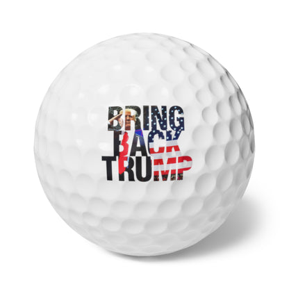 Bring Back Trump 2024 High Quality Golf Balls, 6pcs