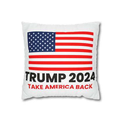 Trump 2024 Take America Back Throw Pillow Case