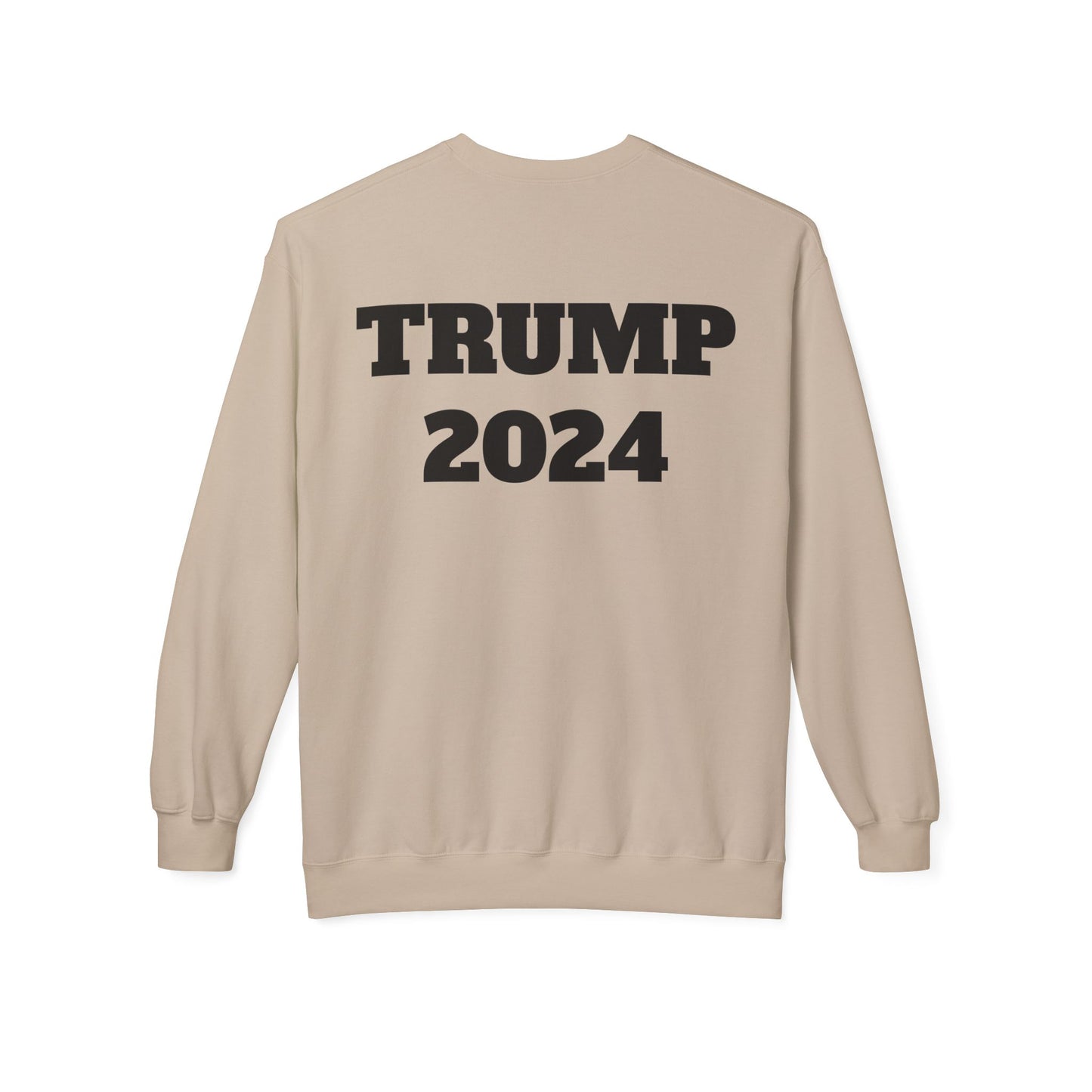 New Year New President Trump 2024 Unisex Midweight Cotton Blend Soft style Fleece Crewneck Sweatshirt