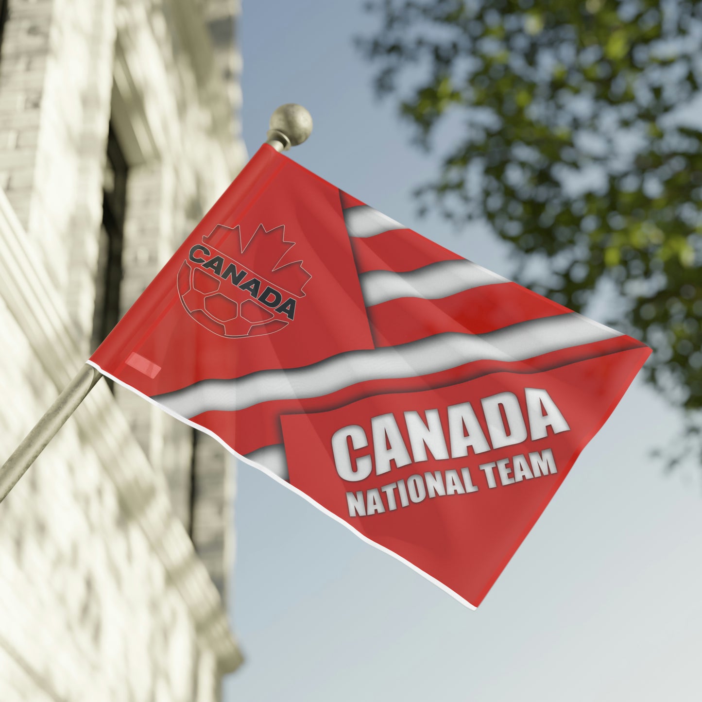 Canada National Team World Cup FIFA Futbol High Definition Print Flag Soccer