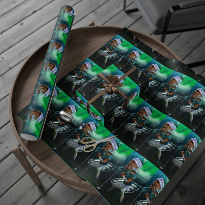 Jalen Hurts Eagles NFL Football Birthday Graduation Gift Wrapping Paper Holiday