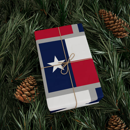 Texas State Flag Birthday Gift Wrapping Paper Holiday Lone Star
