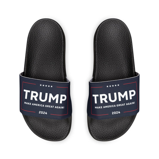 Men's MAGA Make America Great Again 2024 Comfy PU Slide Sandals