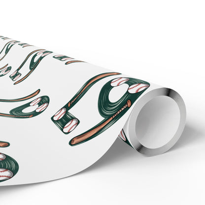 67 Baseball Wrapping Papers - Christmas Santa Cartoon Funny Meme, Gift Wrap, Theme, Holiday Gift Present