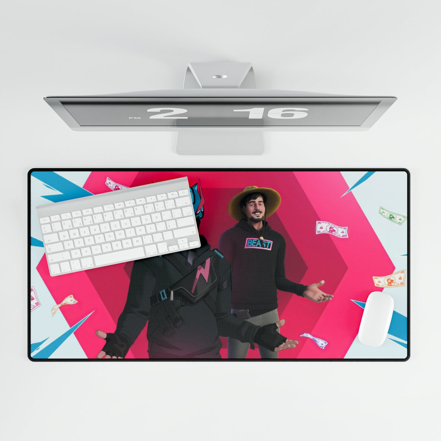 Fortnite Mr. Beast High Definition PC Video Game American Desk Mat