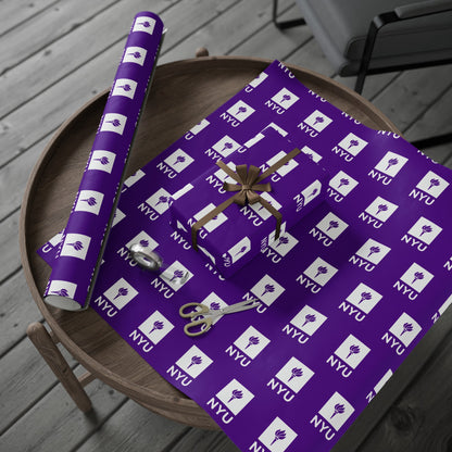 NYU New York University NCAA College Graduation Alumni Birthday Gift Wrapping Paper Holiday