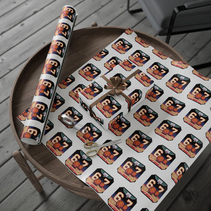 67 Funny Basketball Meme Wrapping Papers - Christmas Santa Cartoon Funny Meme, Gift Wrap, Theme, Holiday Gift Present