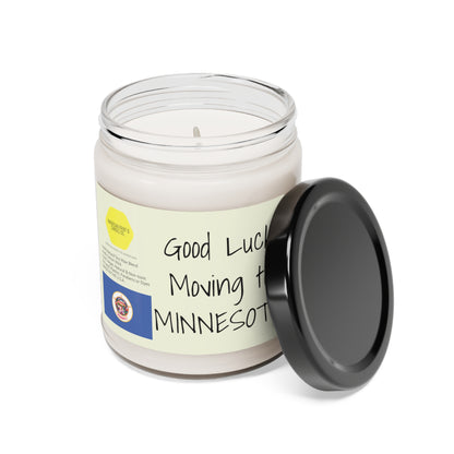 Good Luck moving to Minnesota scented Soy Candle, 9oz