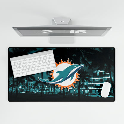 Miami Dolphins Cityscape NFL Football High Definition Desk Mat Mousepad