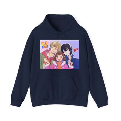 Buddy Daddies Anime Cartoon Unisex Heavy Blend Hooded Sweatshirt