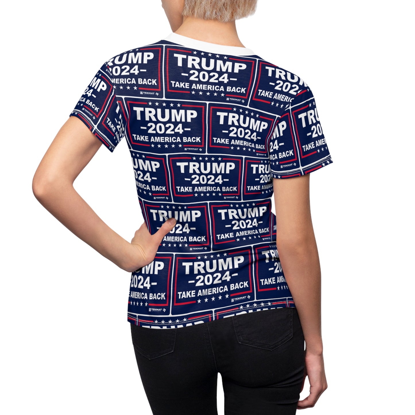 Trump 2024 Take America Back Women's Cut &amp; Sew Tee MAGA
