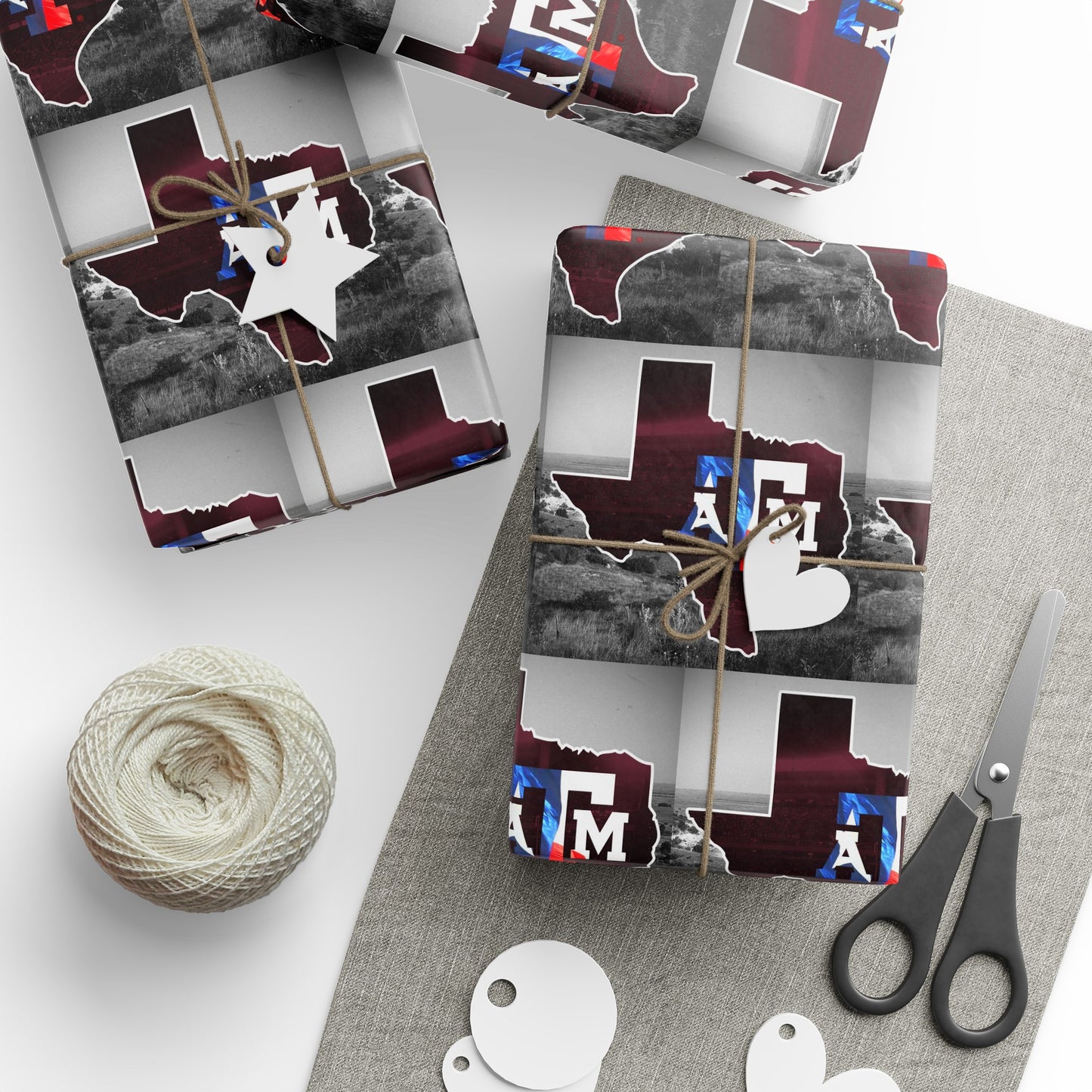 Texas A&M Aggies NCAA College Graduation Alumni Birthday Gift Wrapping Paper Holiday