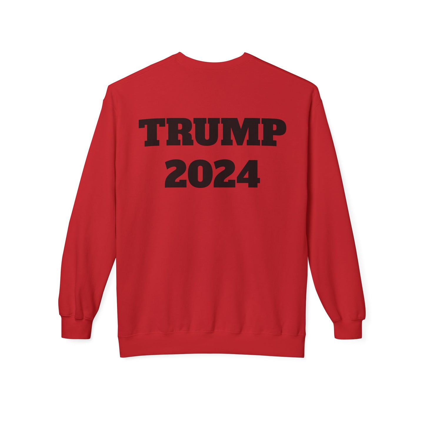 New Year New President Trump 2024 Unisex Midweight Cotton Blend Soft style Fleece Crewneck Sweatshirt