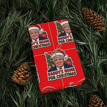 Wrapping Papers "Daddy's Home for Christmas" Gift Wrap
