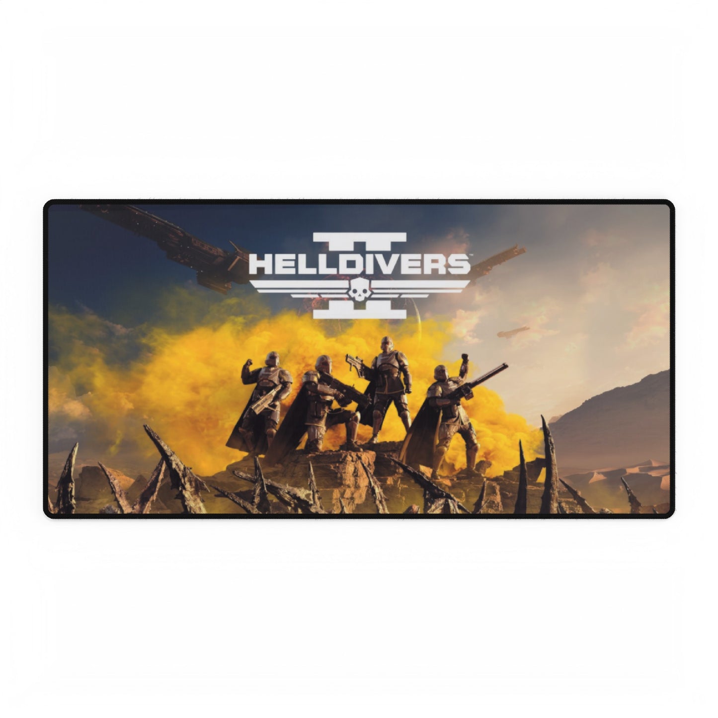 Helldivers 2 High Definition Online PC PS Large Video Game Desk Mat Mousepad pokemon