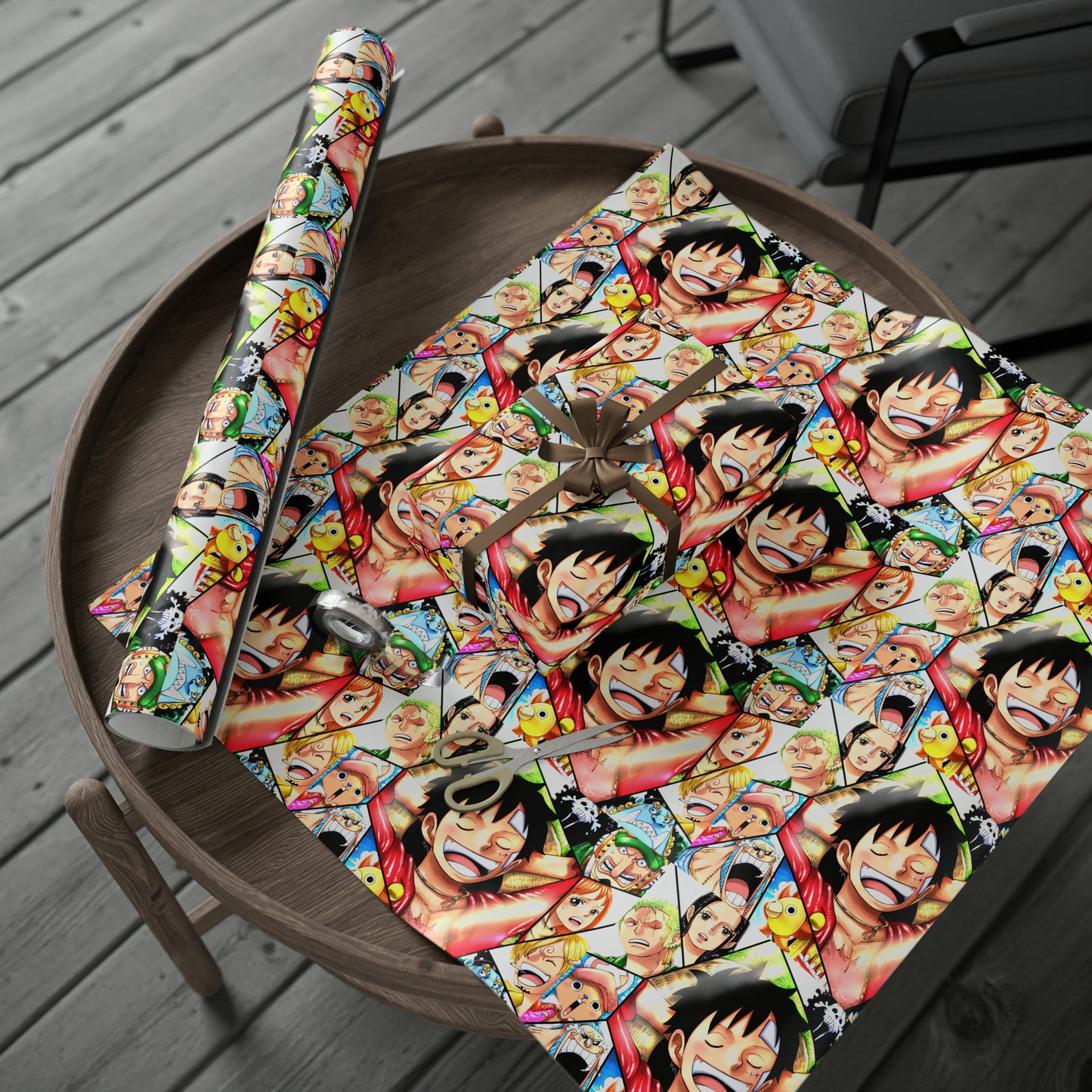 One Monkey Luffy Piece Anime Cartoon Birthday Gift Wrapping Papers