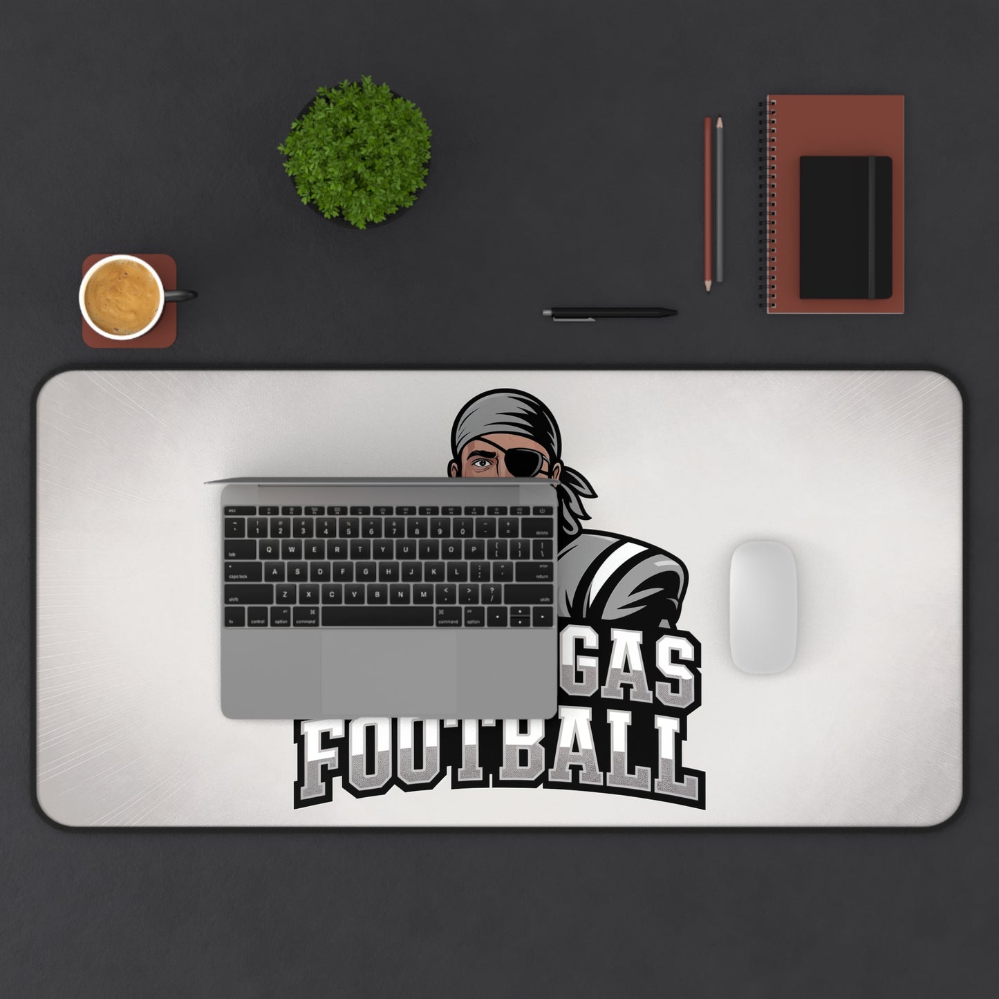 Las Vegas Football High Definition Print Non Slip Desk Mat Office Home Mouse Pad Sports Fan Gift Ultra Smooth Surface Rubber Backing