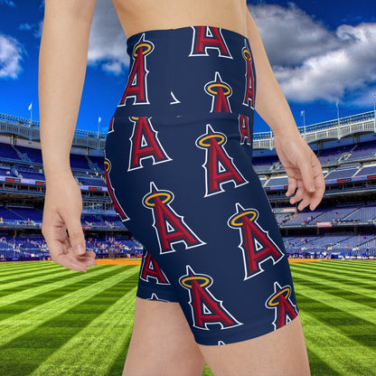 Los Angeles Angels Anaheim MLB Baseball Women's Workout Bike Comfy Shorts