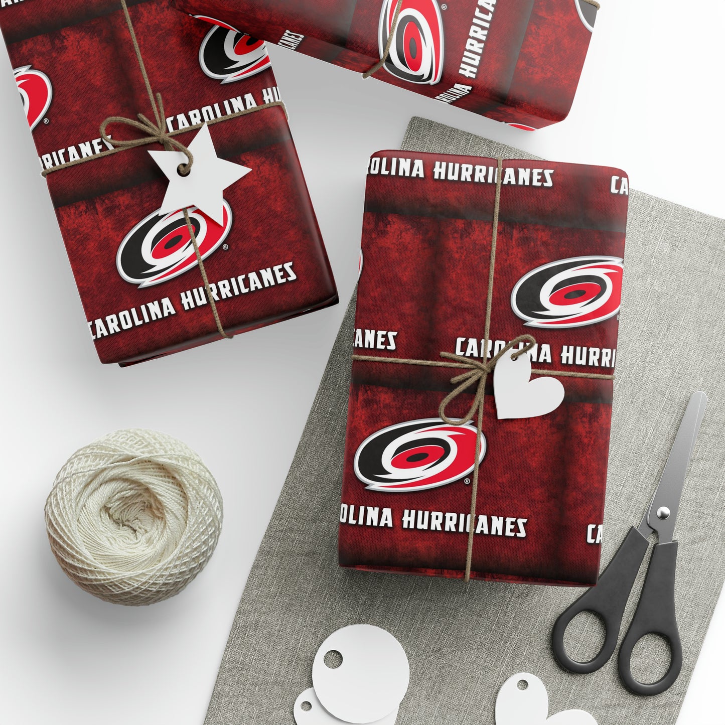 Carolina Hurricanes NHL Hockey Geburtstagsgeschenkpapier Urlaub