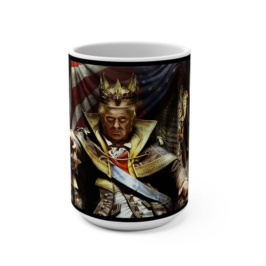 King Donald Trump Flag Geschenk Jumbo Keramik Kaffeetasse 15oz MAGAGA