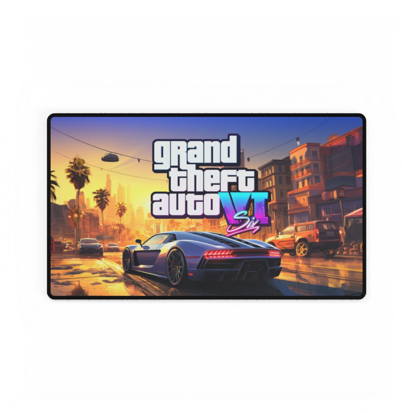 GTA 6 High Definition PC PS Videospiel Schreibtischunterlage Mousepad VI