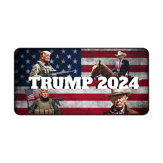 Trump 2024 Soldier Cowboy MAGA Amerikanische Schreibtischmatten