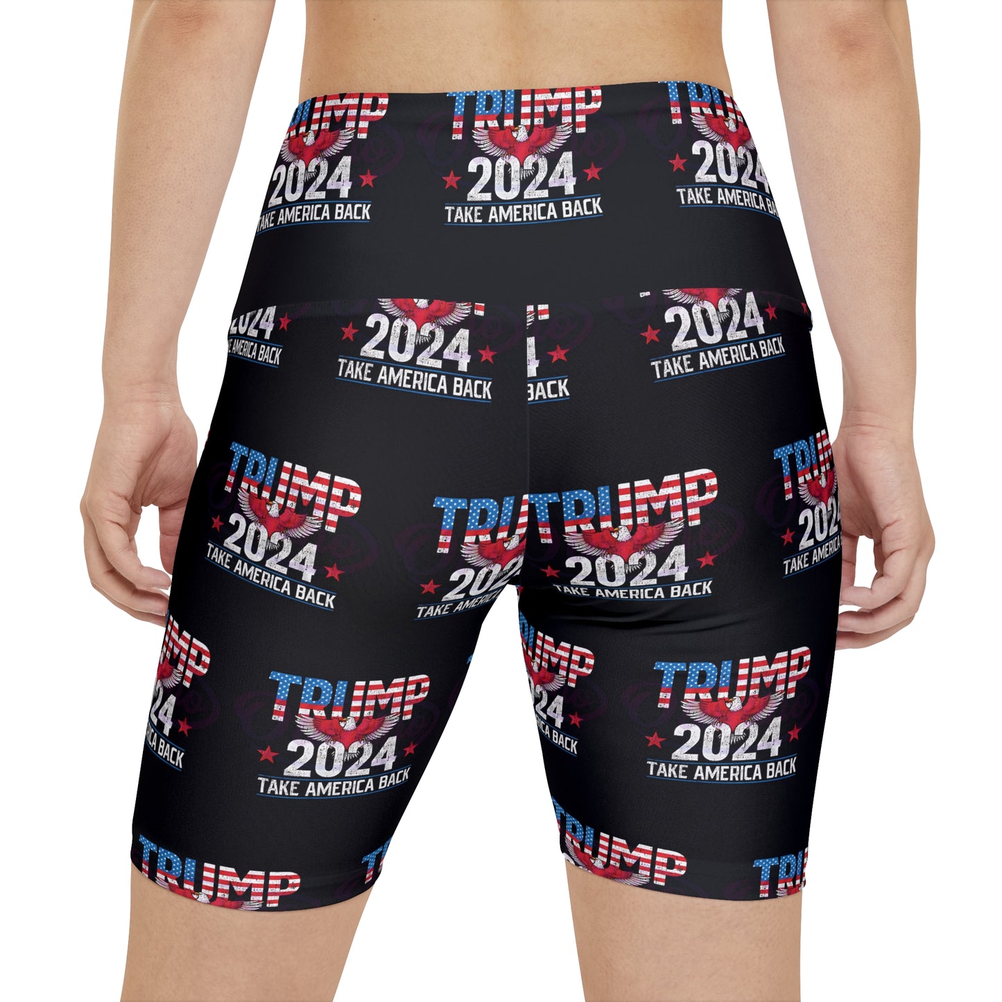 Trump Take Back America Summer Rally BBQ Party Women's Workout Bike Comfy Shorts