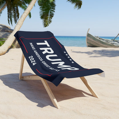 Trump Make America Great Again MAGA High Def Print Jumbo soft Beach Towel