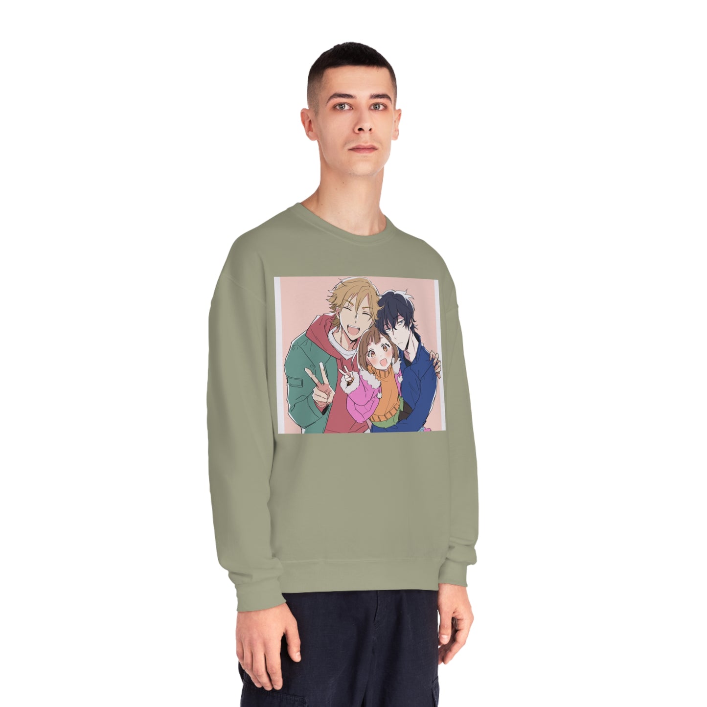 Buddy Daddies Anime Cartoon Unisex NuBlend® Crewneck Sweatshirt