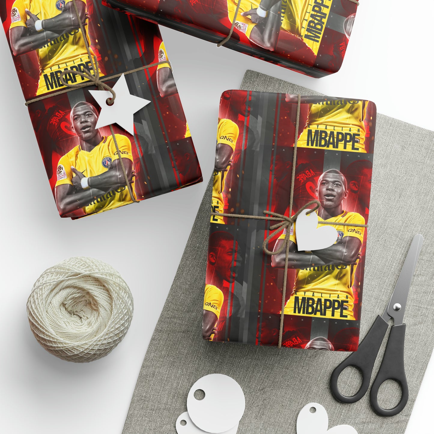 Kylian Mbappé Paris Saint-Germain Birthday Gift Wrapping Paper Holiday