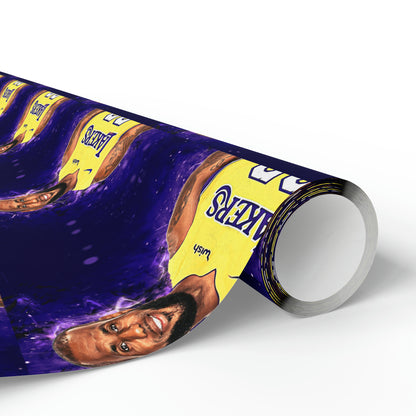 Lebron James LA Lakers NBA Birthday Gift Wrapping Paper Basketball Holiday