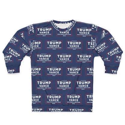 Trump MAGA Vance NOT ugly sweater Christmas party Unisex Sweatshirt (AOP)