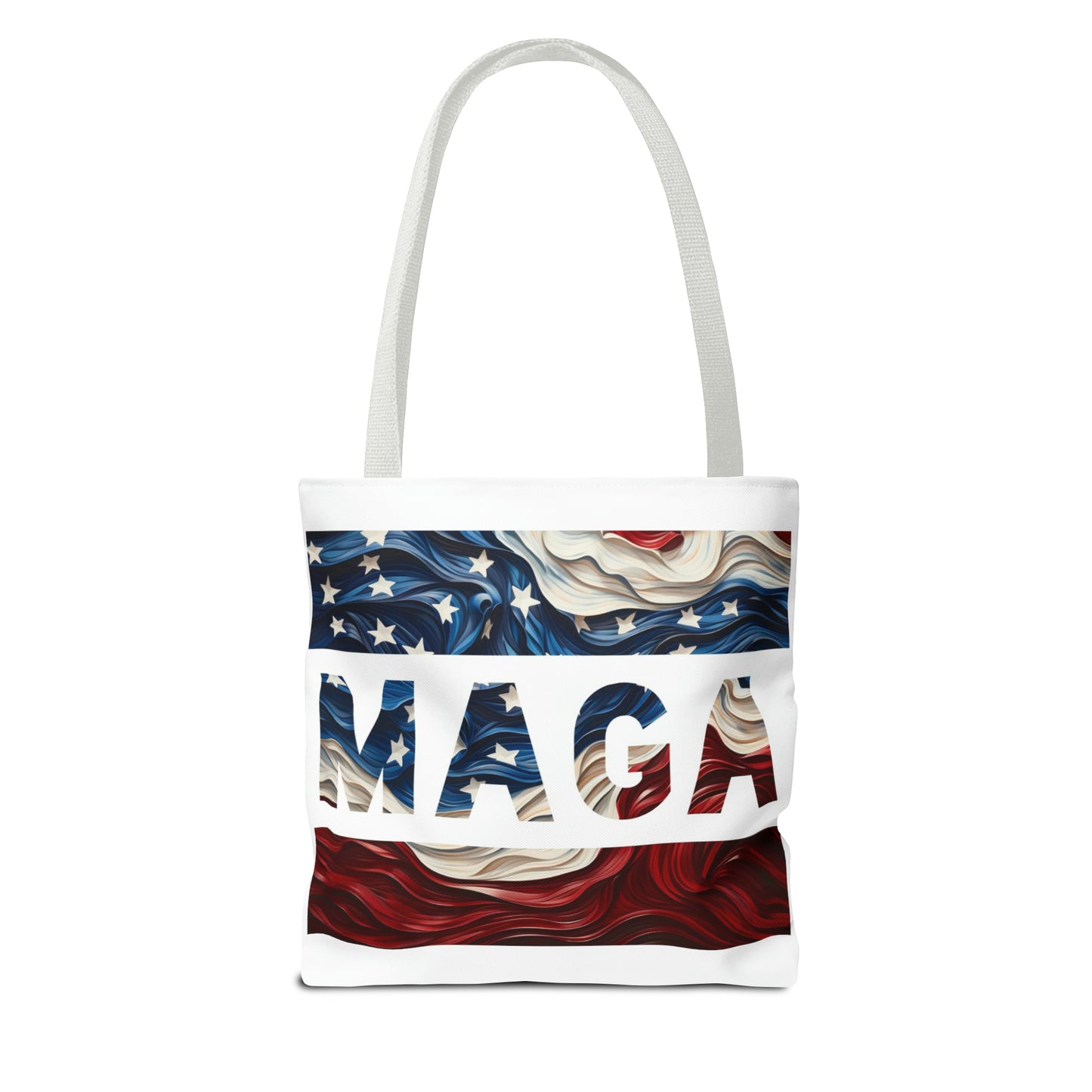 MAGA Red White and Blue Trump Rally Heavy Duty Tote Bag