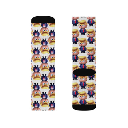 Little Trump Printed Sublimation Socks